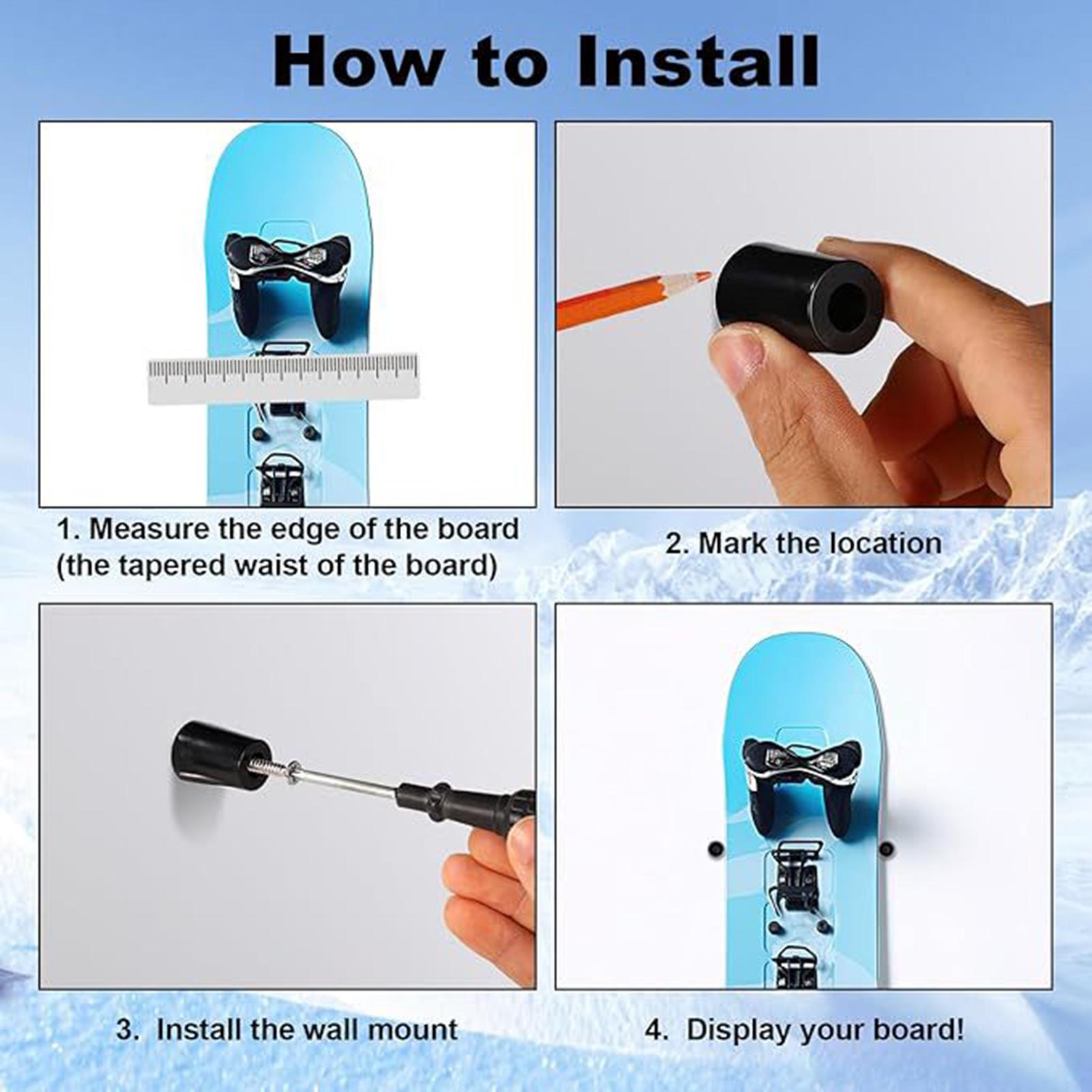 Sports Equipment Shop - Ski Wall Mount Vertical Snowboard Gear