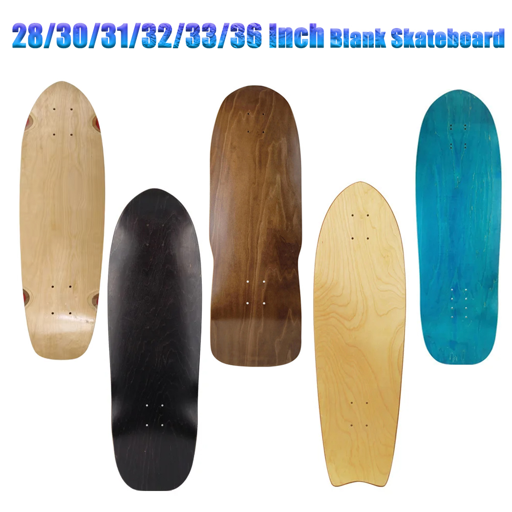 Skateboard Complete Deck - 28/30/31/33/36 Inch Skate Board Smooth Maple