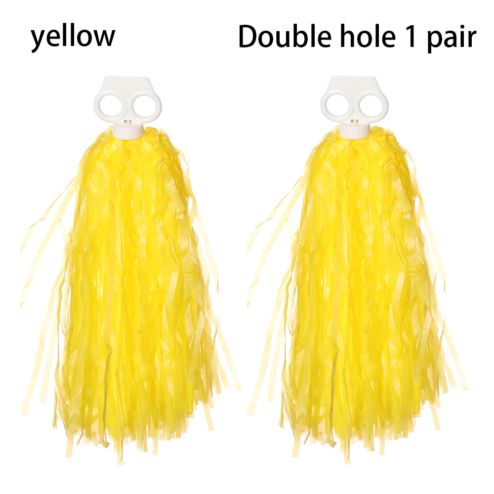 Cheerleading Pom Pom - Double hole handle Competition Flower Dance