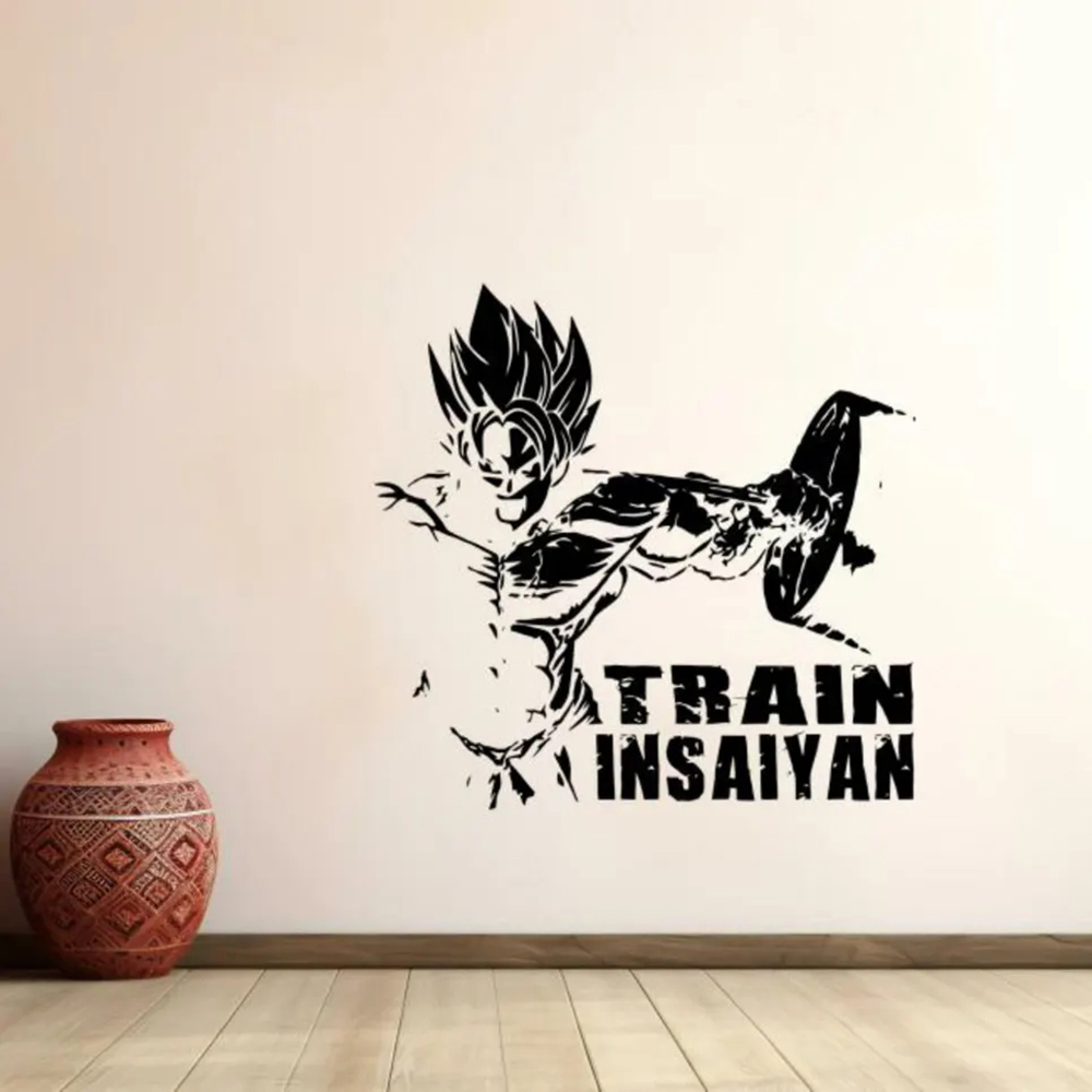Sports Equipment Poster - Gym Wall Decal Vinyl Sticker Manga