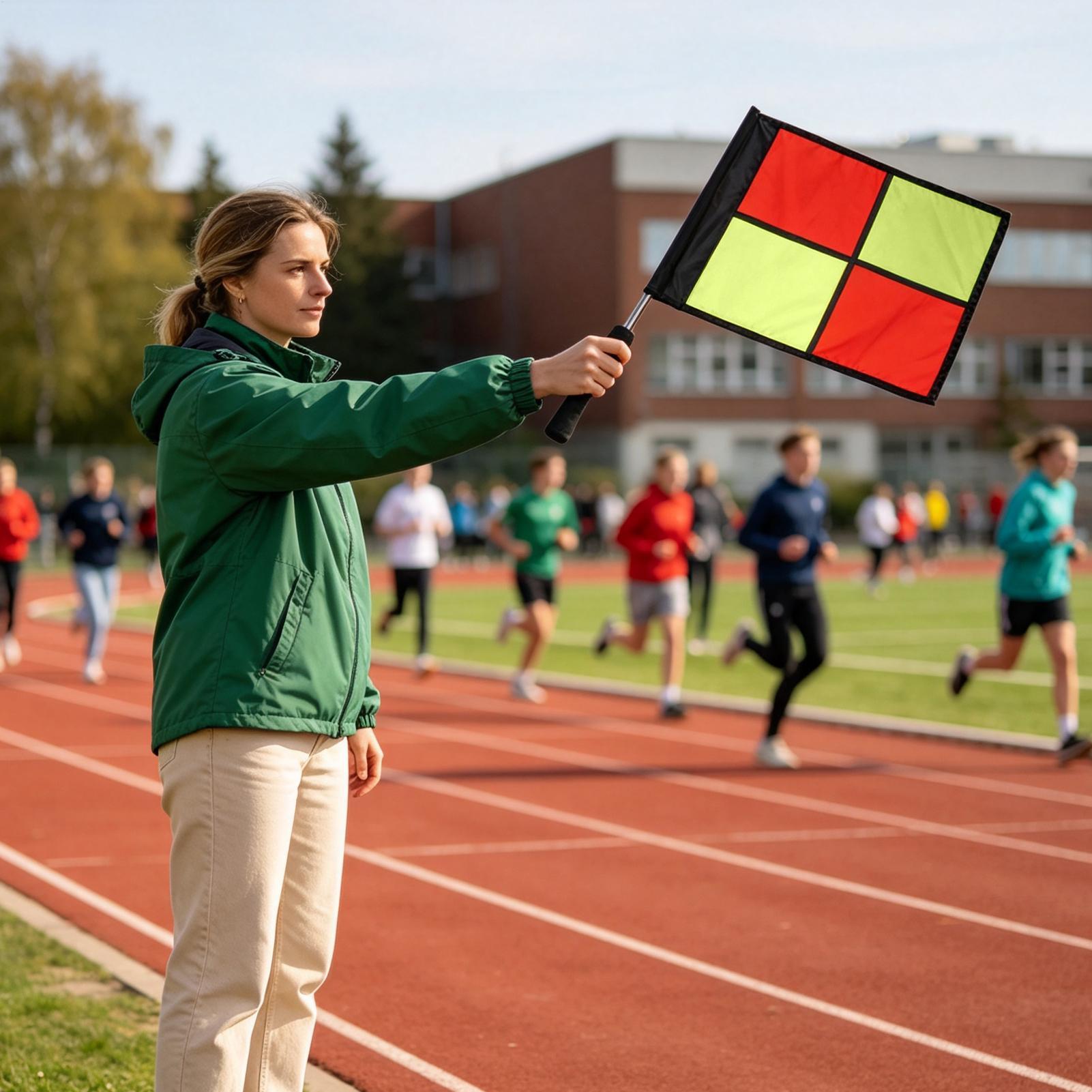 Sports Equipment Football - Soccer Referee Flags 2-Piece High-Visibility Referee