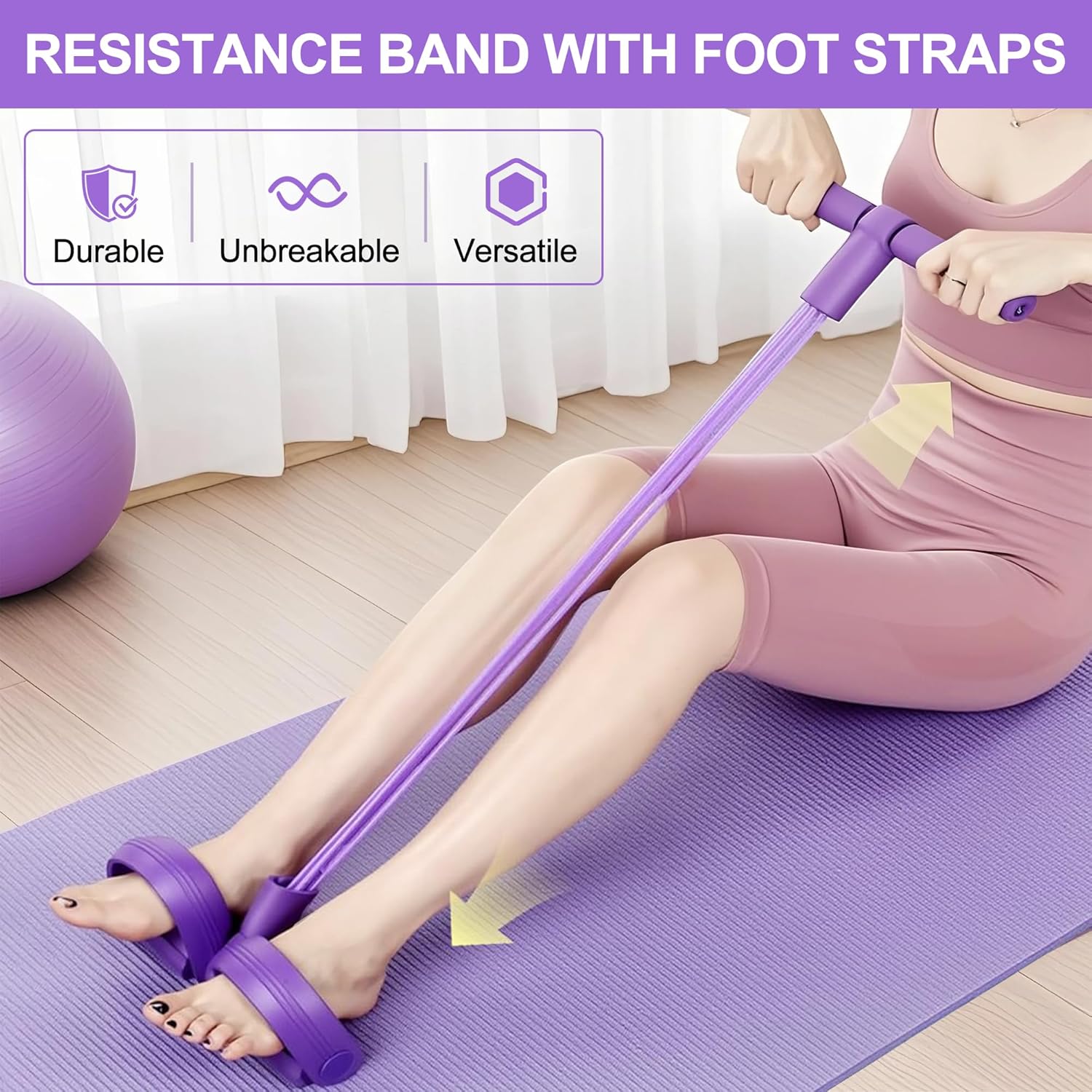 Sports Equipment Suppliers - 4-Tube Pedal Resistance Band Multifunction Tension