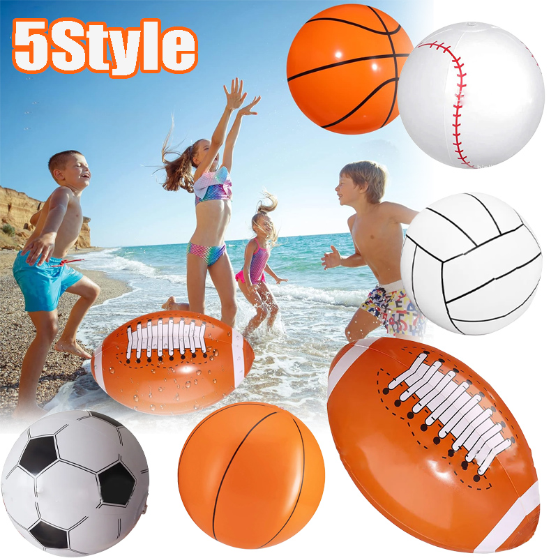 Rugby Training Ball - Inflatable Beach Ball Football Baseball Rugby
