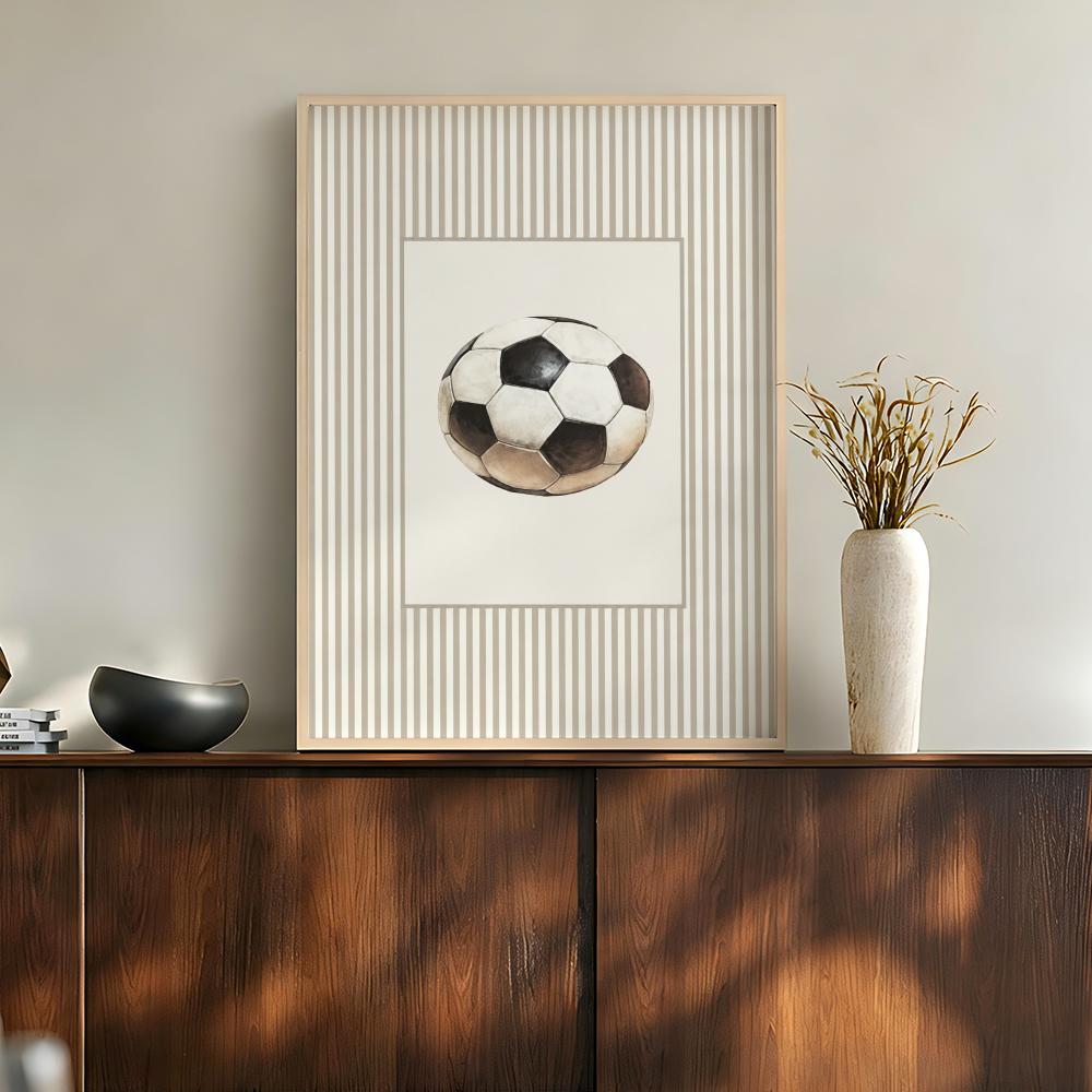 Sports Equipment Poster - Vintage Sports Balls Equipment Tennis Golf