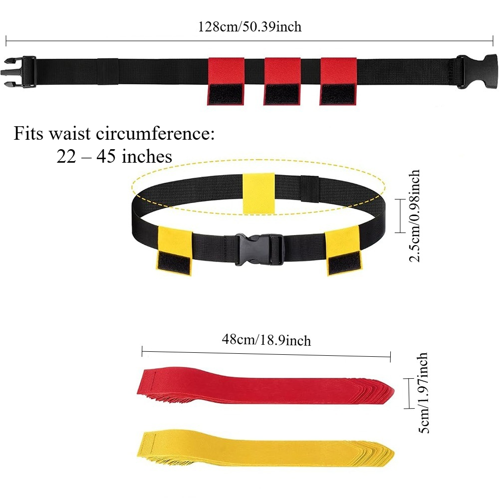 6PCS Flag Football Belts Set A - огляд і ціна Sports Equipment Football