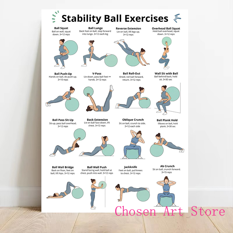 Fitness Exercise Schedule Post - огляд і ціна Sports Equipment Poster