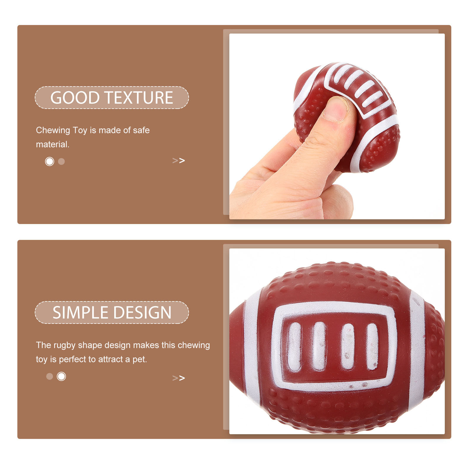 4Pcs Rugby Dog Biting Chew Bal - огляд і ціна Rugby Training Ball