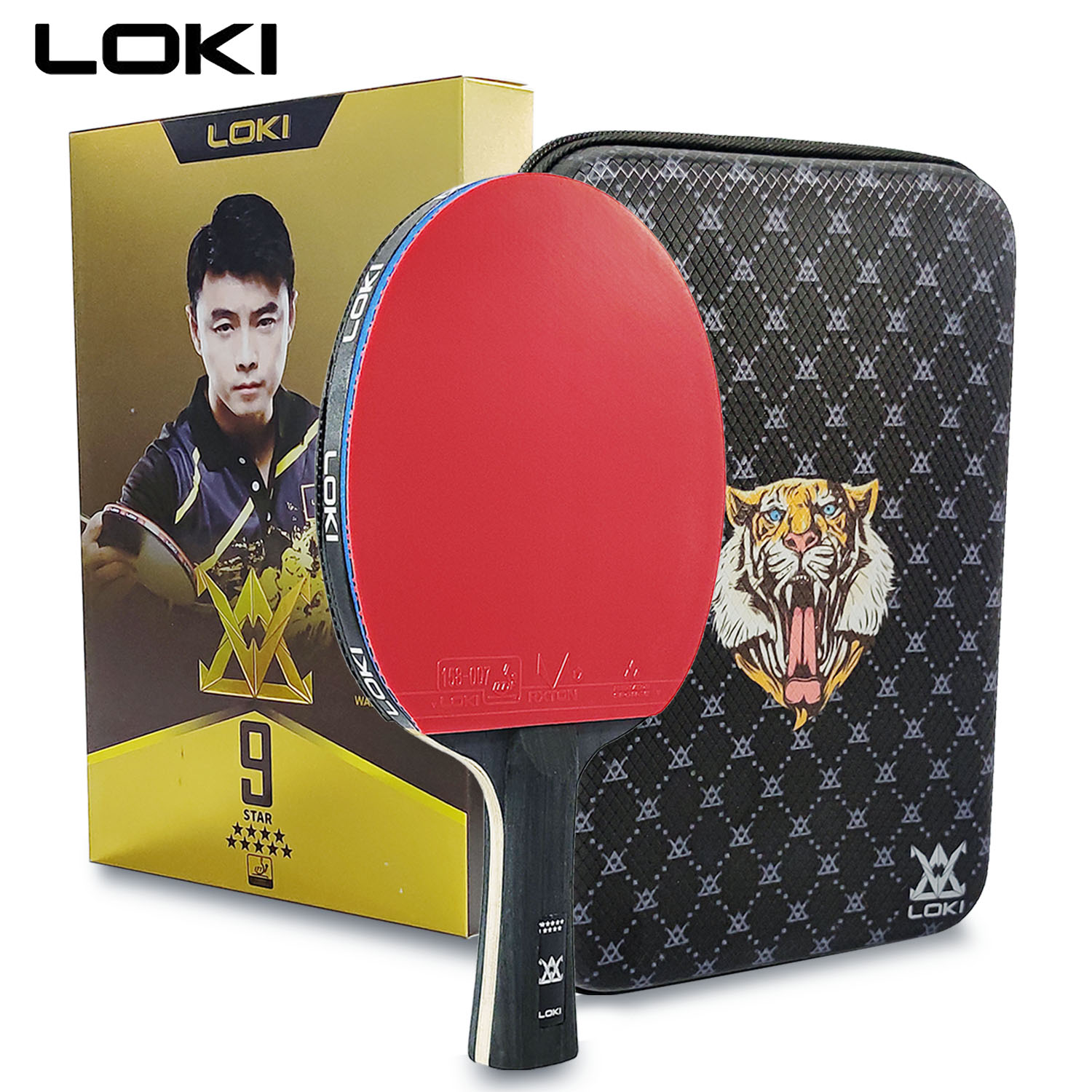 LOKI 9 Star Table Tennis Racke - огляд і ціна Badminton Racket Carbon
