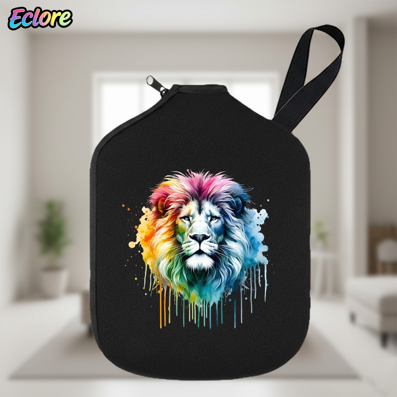 Colorful Watercolor Lion Head  - огляд і ціна Table Tennis Paddle