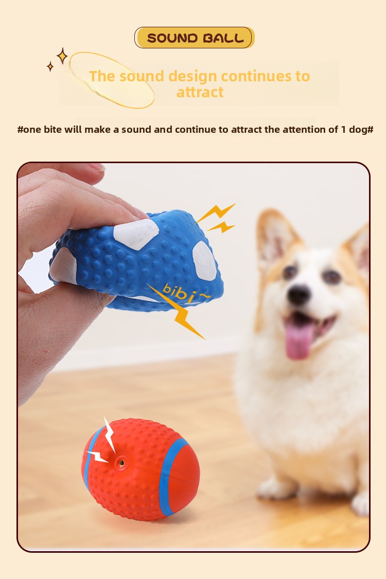 ZHAYA Pet Squeaky Interactive  - огляд і ціна Rugby Training Ball