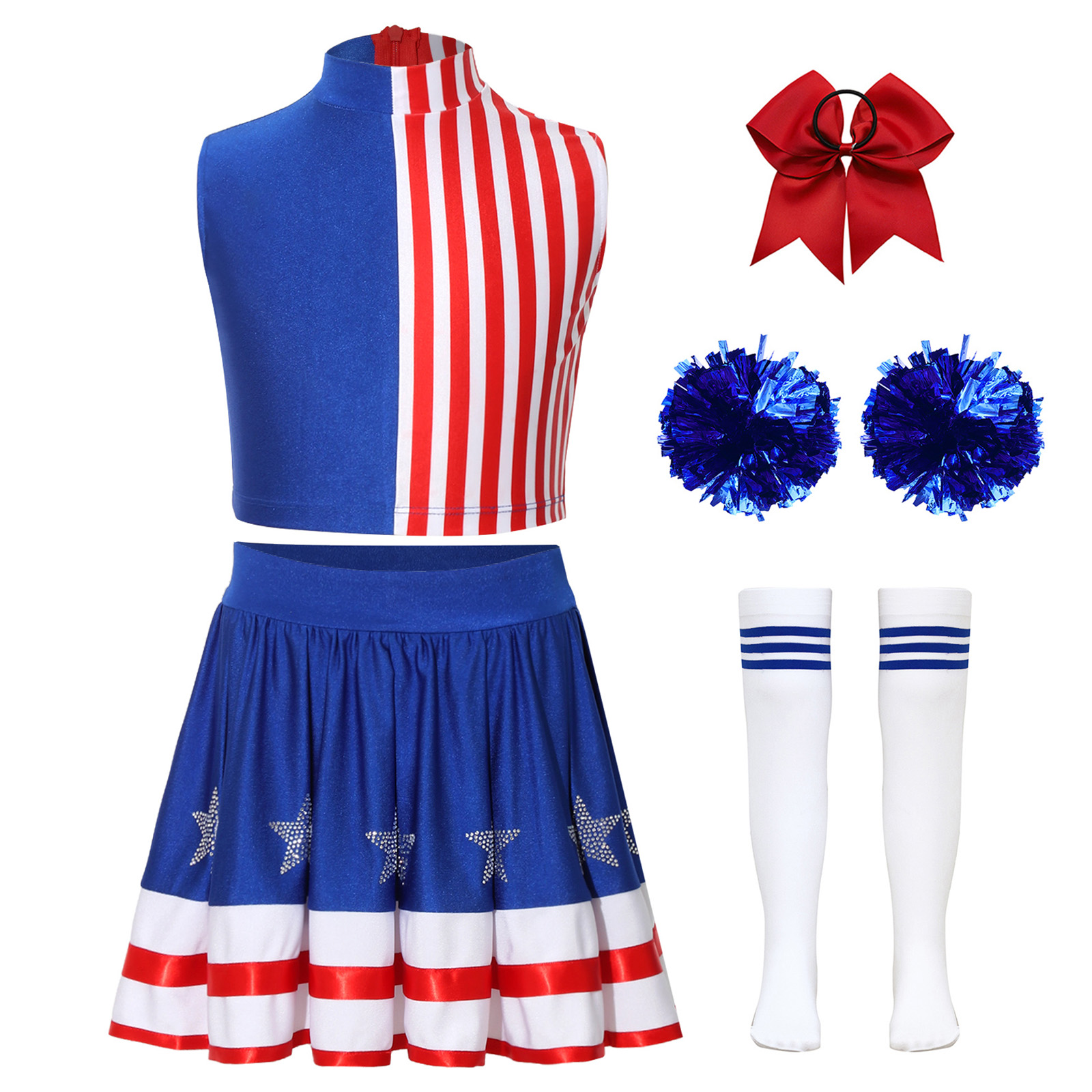 Kids Girls Cheerleading Outfit - огляд і ціна Cheerleading Pom Pom