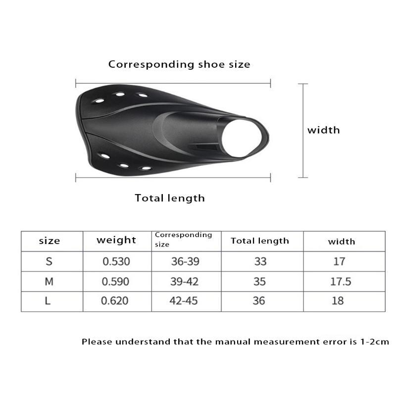 1 Pair Snorkel Fins Adjustable - огляд і ціна Swim Fin Short Blade