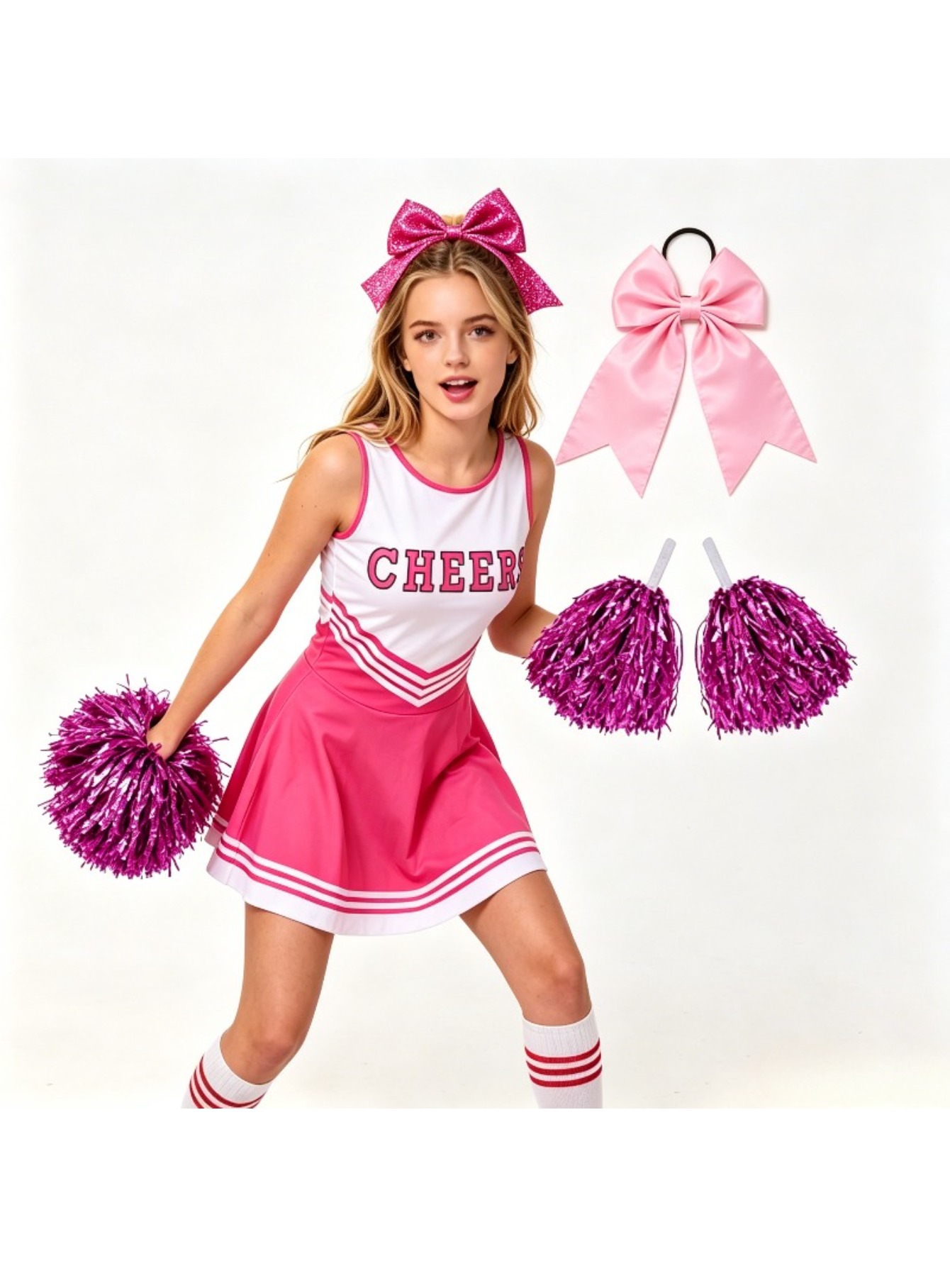 Printed Cheerleading Set Women - огляд і ціна Cheerleading Pom Pom