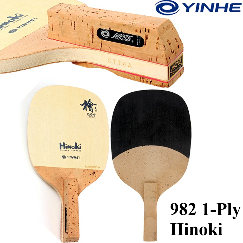 YINHE 982 1-Ply Solid Hinoki T - огляд і ціна Table Tennis Paddle