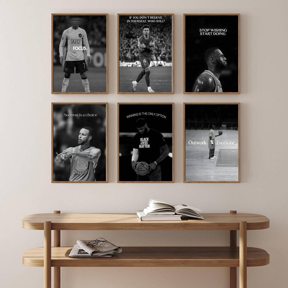 Black and White Sports Wall Ar - огляд і ціна Sports Equipment Poster