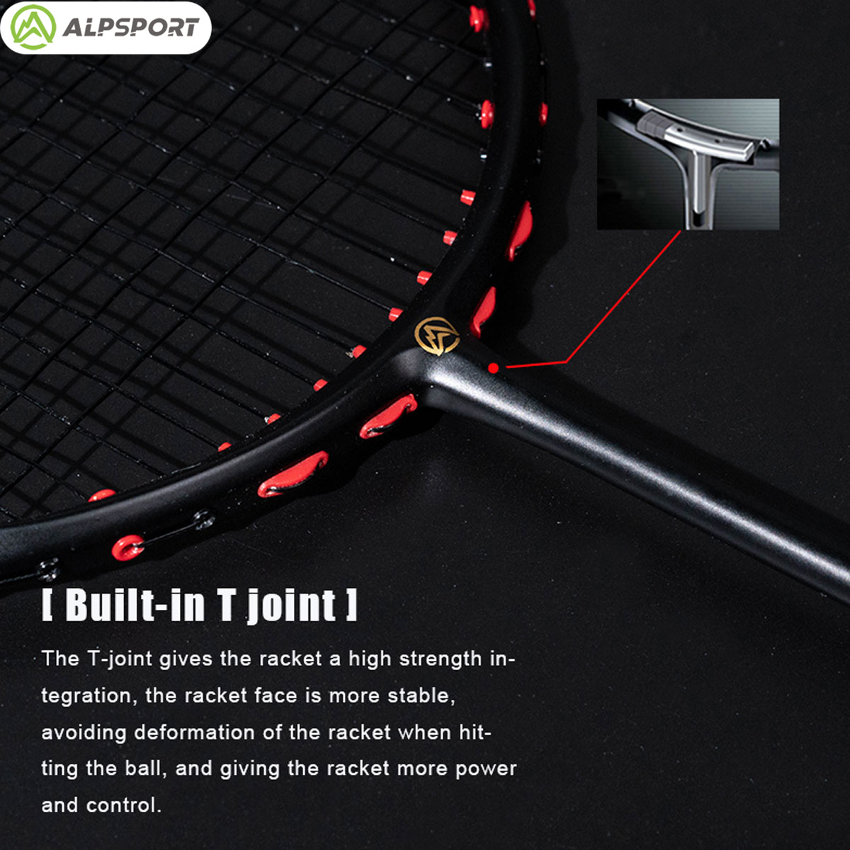 Alpsport MH-V5 5U 75g Wave Leg - огляд і ціна Badminton Racket Carbon