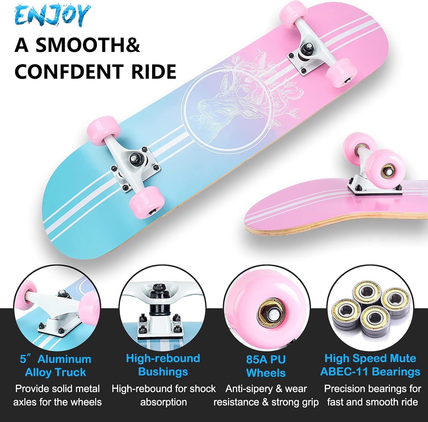 31x8 Inch Complete Skateboard  - огляд і ціна Skateboard Complete Deck