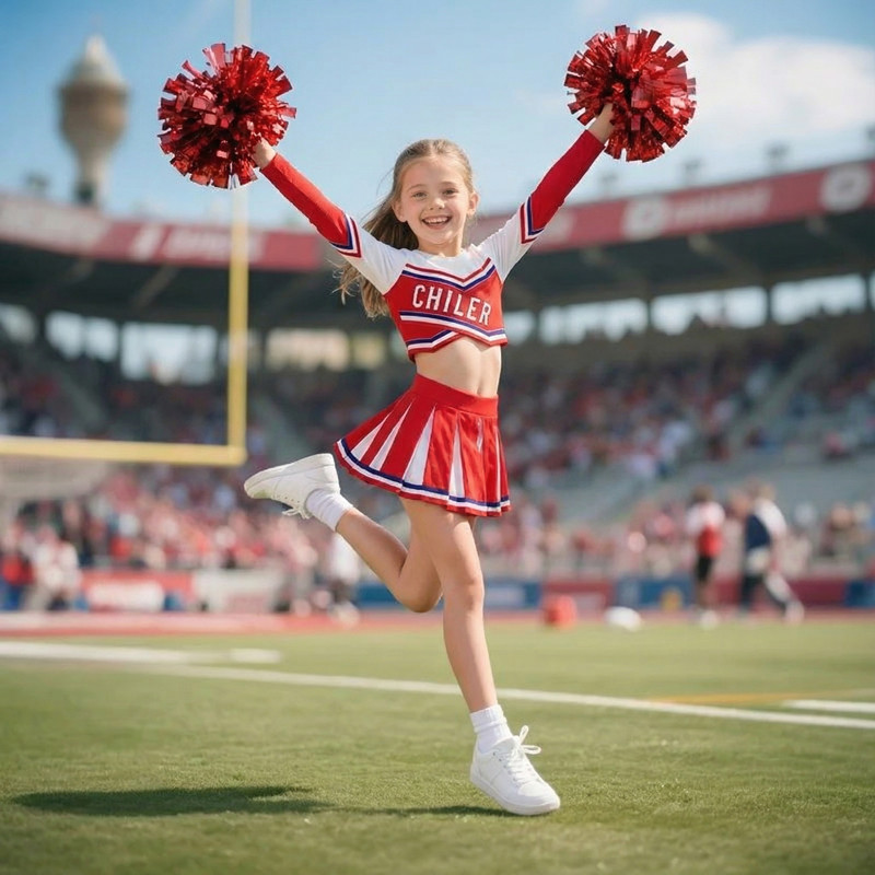 Girls Cheerleader Costume Bask - огляд і ціна Cheerleading Pom Pom