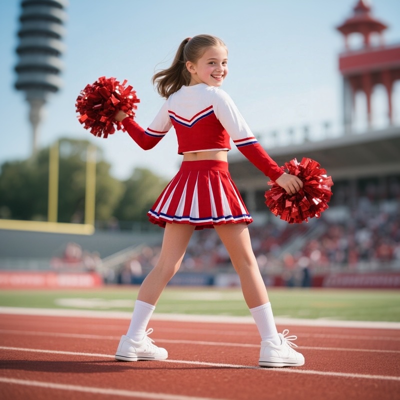 Girls Cheerleader Costume Bask - огляд і ціна Cheerleading Pom Pom