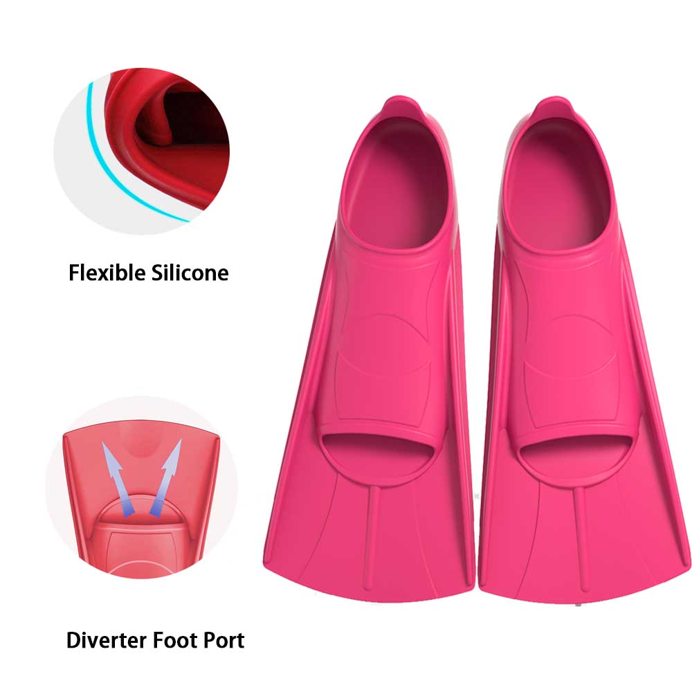 Swimming Flipper Silicone Wome - огляд і ціна Swim Fin Short Blade